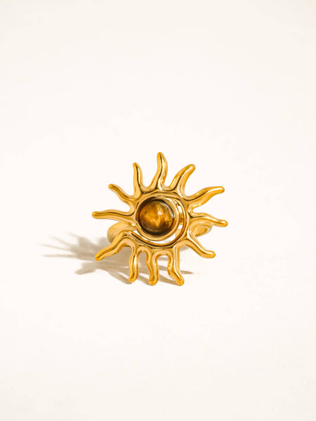 Hawthorne Tiger Eye Sun Ring