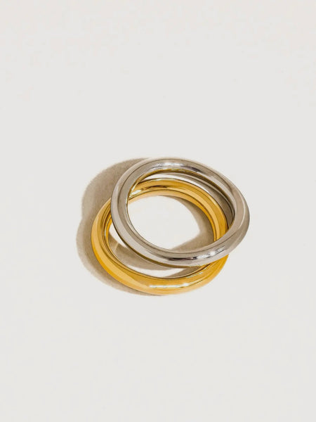 Andree Double Two Tone Ring