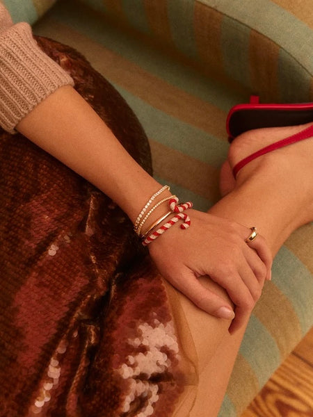 Sweet Twist Candy Cane Bracelet