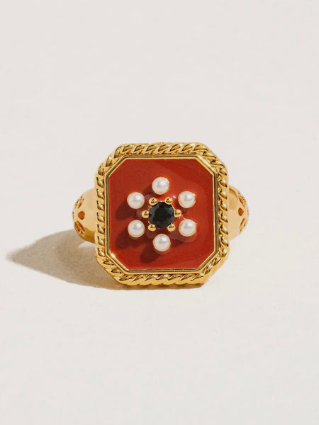 Rouge Enamel Ring