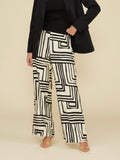 Rue Pant in Black & Cream