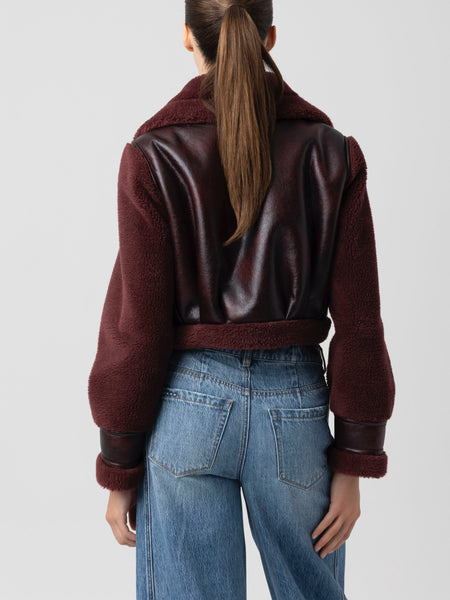 Anchor Points Jacket in Burgundy