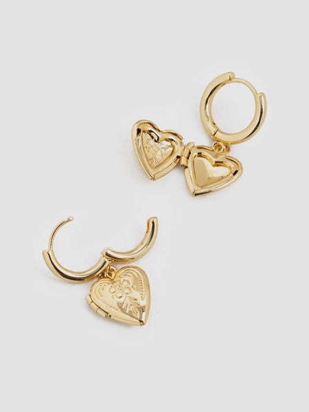 Heart Locket Earrings