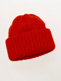 Coast Line Beanie in Bright Red