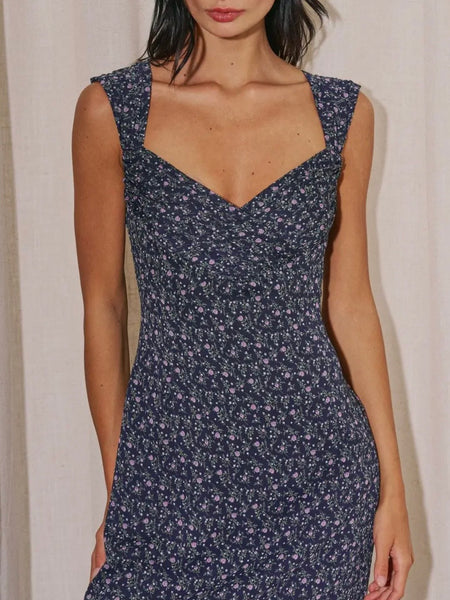 Deep Blue Sea Maxi Dress in Navy