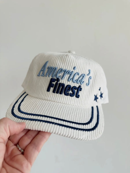 America's Finest Cord Trucker Hat