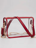 Rectangle Stadium Bag in Red