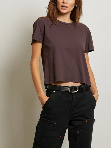 Harley Boxy Crew Tee in Cocoa