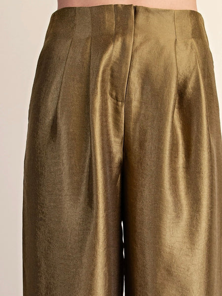 Pedal To The Metal(lic) Pant in Olive