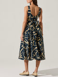 Vinya Dress in Navy Sketch