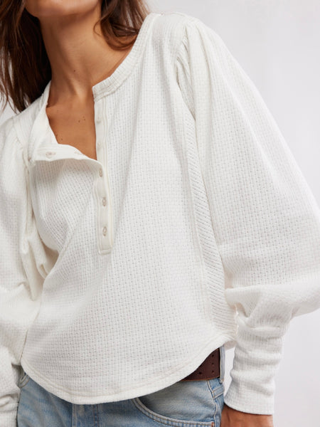 Quinn Knit Top in Ivory