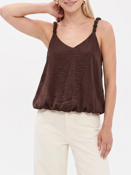 Get It Twisted Top in Chocolate