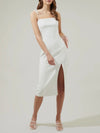 Armina Tie Strap Midi Dress in White