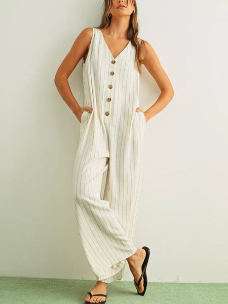 All For Onesie Jumpsuit in Cream