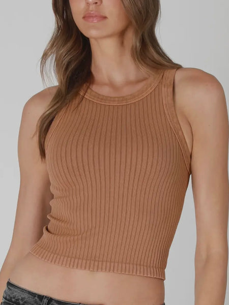 Vintage Vibes Tank in Terracotta