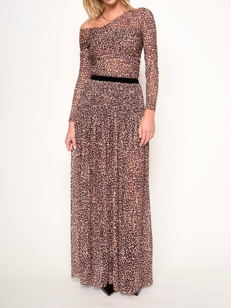 Mia Skirt in Mini Leopard