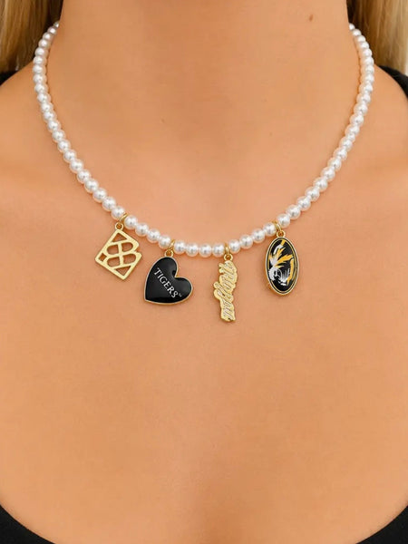 Missouri Pearl Charm Necklace