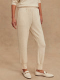 The Slim Cuff Pant 25 in Ivory Marl Fleck