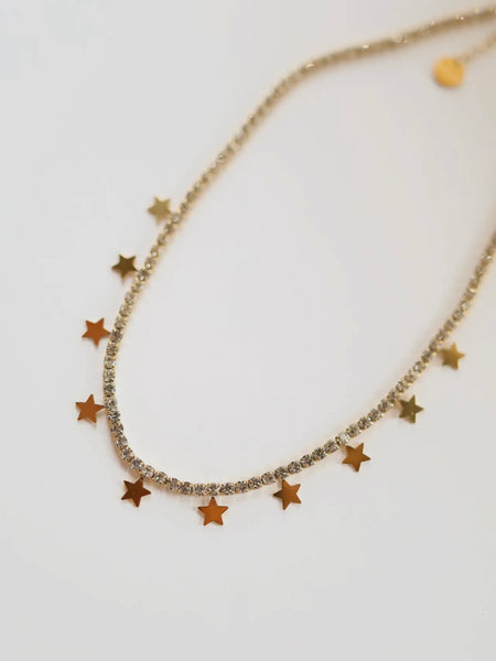 Julietta Star Charm Tennis Necklace
