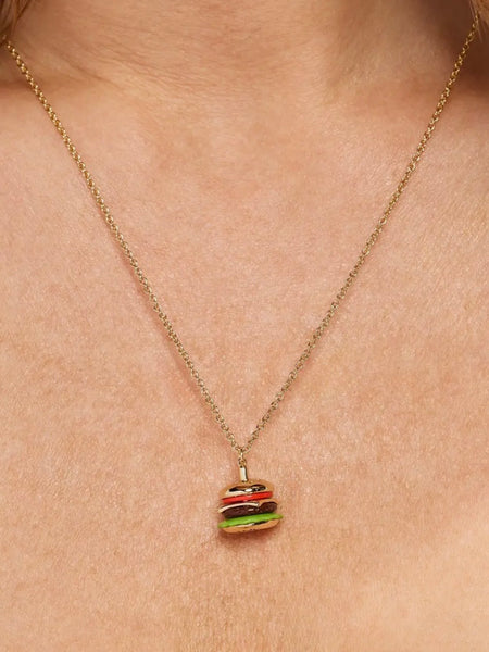 Hot Grill Summer "But In A Million" Hamburger Necklace
