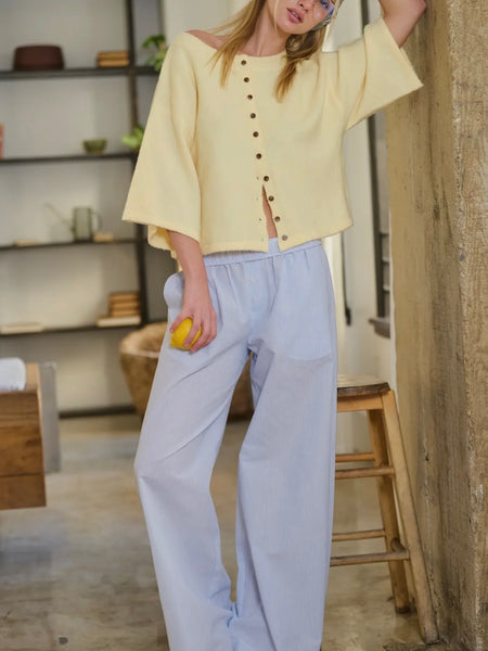 Best of Buttons Cardi in Butter