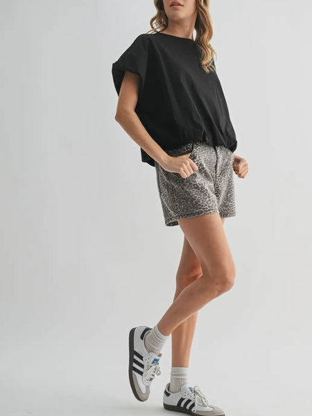 Cloudline Bubble Tee in Black