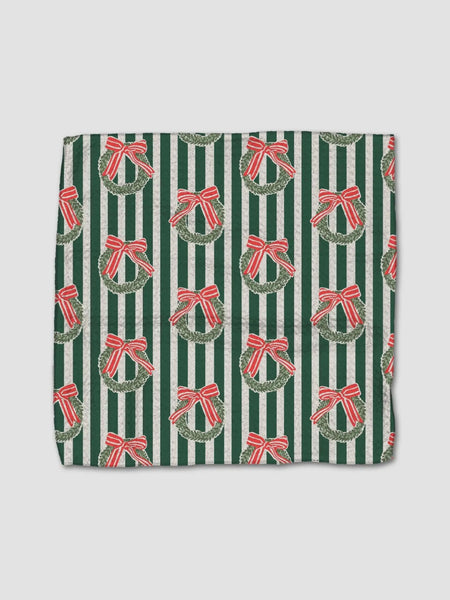 Green Wreaths Dishcloth Set