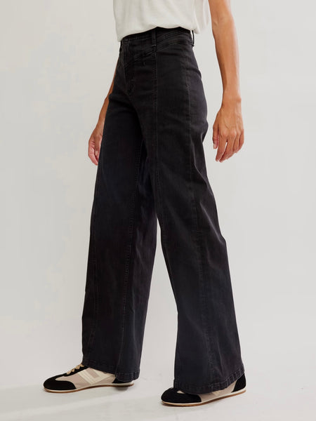 Libre Wide Leg Jean in Cafe Noir