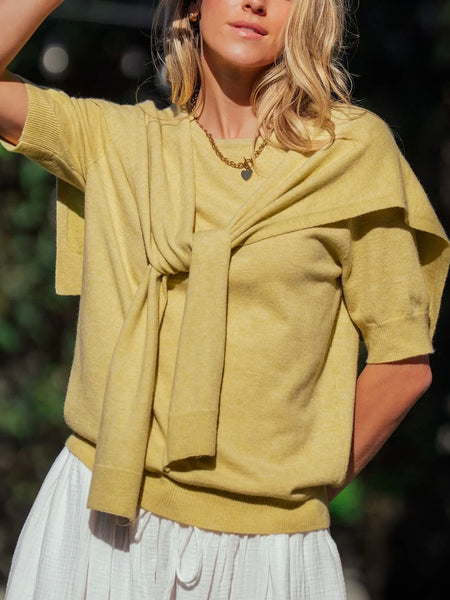 Tied Together Sweater in Kiwi