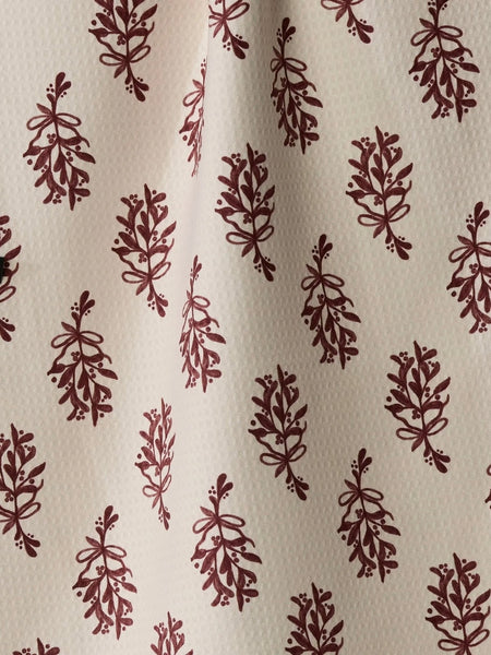 Festive Cranberry Luxe Kitchen Towel