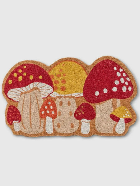 Colorful Mushrooms Doormat