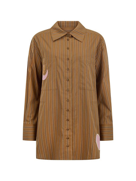 Off Duty Shirt in Caramel Cafe