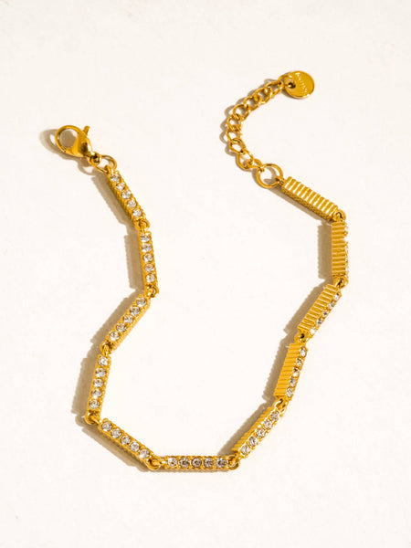 Tamsin CZ Tennis Chain Bracelet