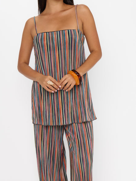 Abby Top in Sundown Stripe Knit