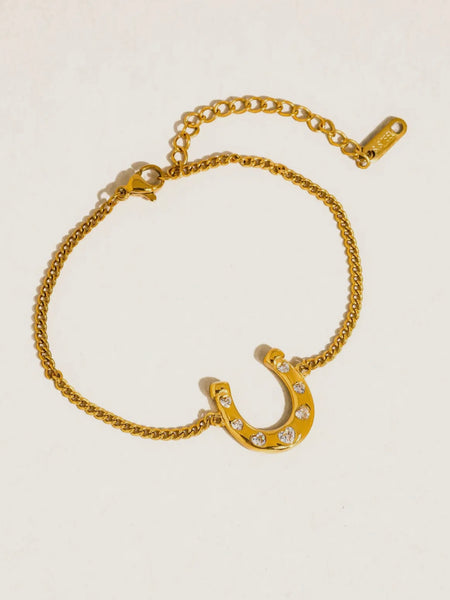 Tundra CZ Horseshoe Bracelet