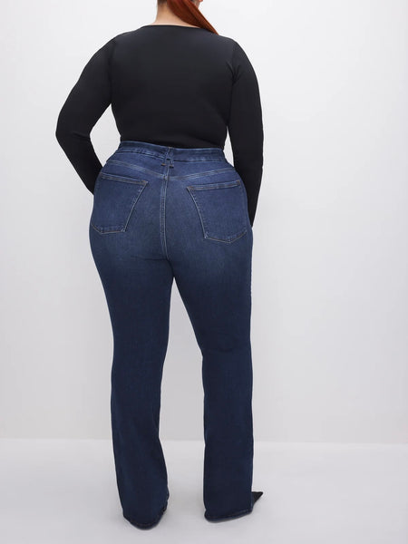 Always Fits Good Classic Bootcut Jeans in Indigo446