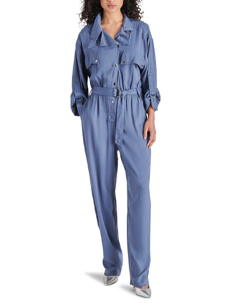 Audrie Jumpsuit in Light Indigo – Staxx