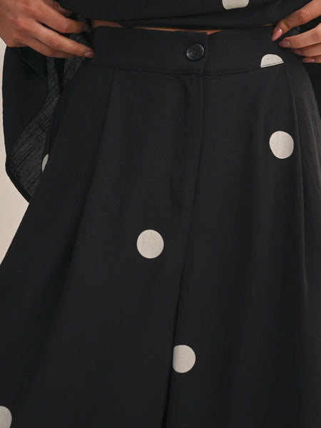 Split The Bill Set in Black Polka Dot