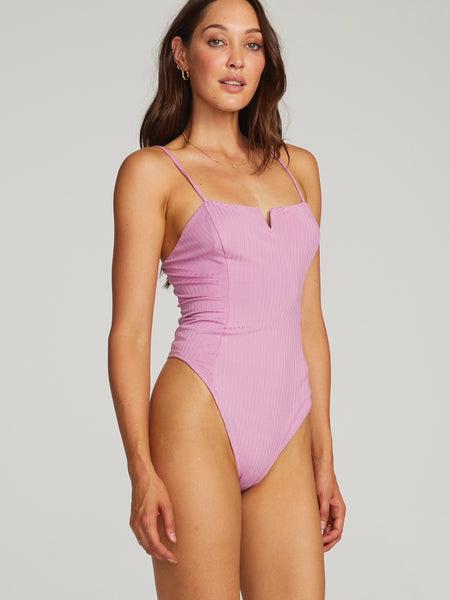 She's Essential Notch Bodysuit in Ultra Violet