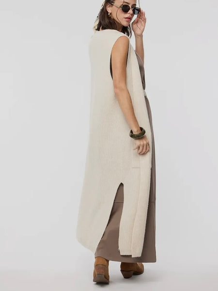 Veronica Vest Cardi in Champagne