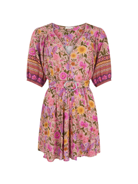 Swan Lake Mini Dress in Lilac Rose
