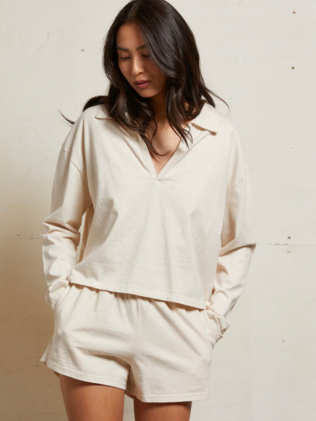 Alison Tennessee Jersey Tee in Sugar