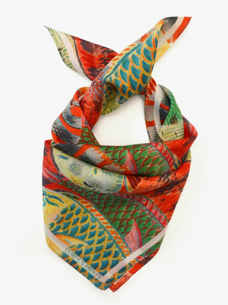 Tropical Fish Silk Bandana