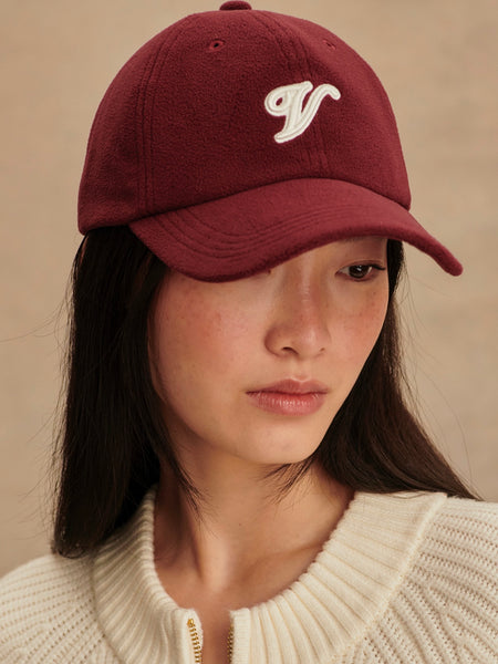 Raina Fleece Cap in New Maroon