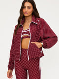 Casen Jacket in Crimson Dot