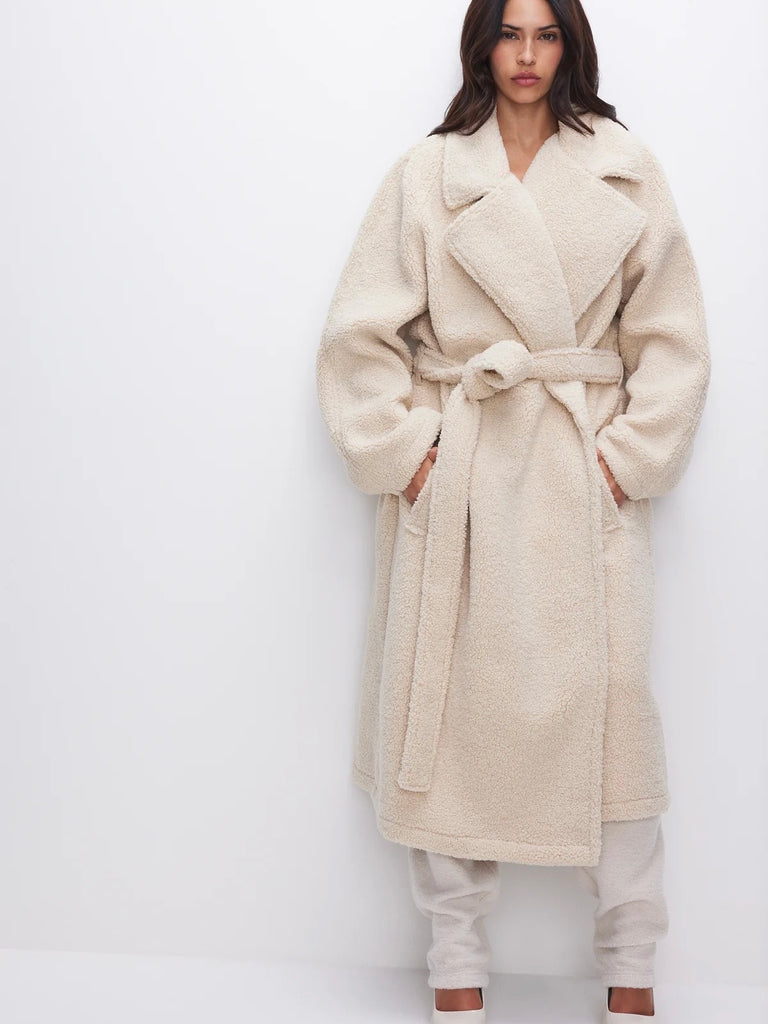 Uniform Trench Coat in Bone