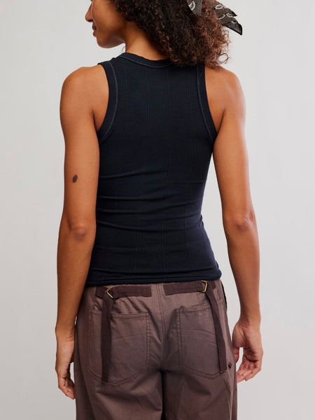 So Soft Seamless Modal Tank in Black