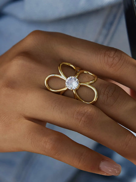Cael Flower CZ Statement Ring