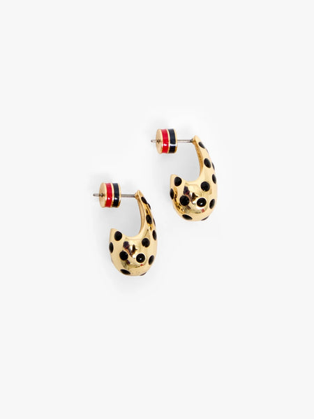 Le Drop Earrings in Gold & Black
