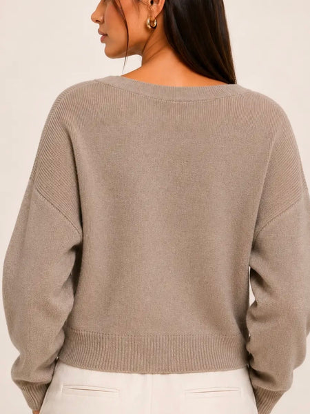 She's A Latte Fun Cardi in Mocha